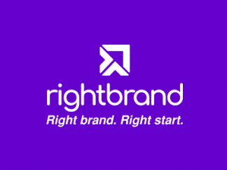Rightbrand Logo purple background